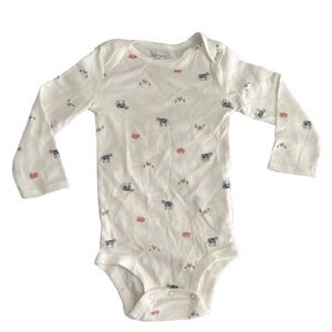 Carter's Cream Animal Print Bodysuit